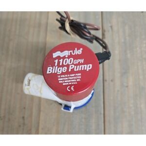 Rule Bilge Pump 1100 GPH 12V Marine Submersible